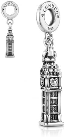 Amazon.com: Big Ben Charm 925 Sterling Silver Charm Fits For